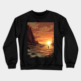 Saga of the Norse: Viking Exploration, Epic Tales, and Anime-Manga Heritage in Vinland Saga Art Crewneck Sweatshirt